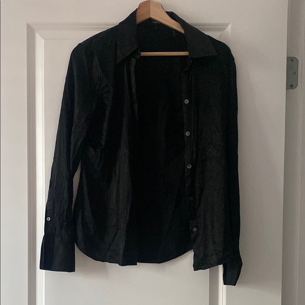 Theory Elegant Black Shirt